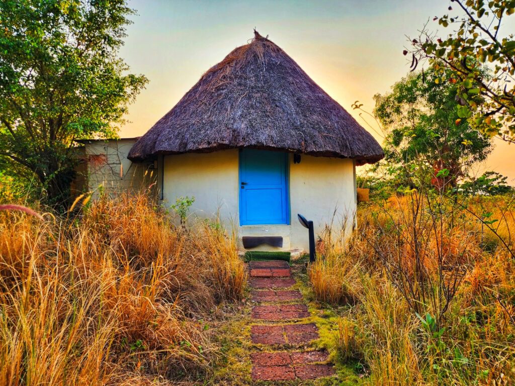 Mud houses traditional Forest Hills Tala Adventure Luxury Forest Resort